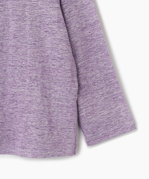 Mademoiselle NON NON / マドモアゼルノンノン カーディガン・ボレロ | ウオッシャブルリネンTOP天竺 カーディガン[8分袖] | 詳細4