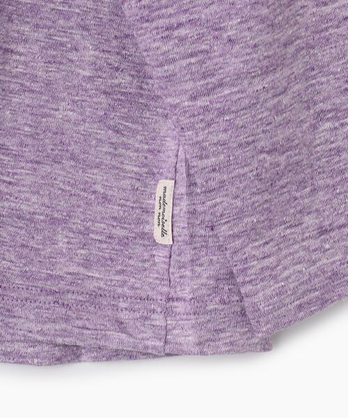 Mademoiselle NON NON / マドモアゼルノンノン カーディガン・ボレロ | ウオッシャブルリネンTOP天竺 カーディガン[8分袖] | 詳細5