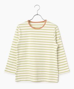 Mademoiselle NON NON / マドモアゼルノンノン Tシャツ | 度詰天竺 ボーダーTシャツ[8分袖]