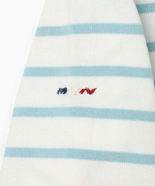 Mademoiselle NON NON / マドモアゼルノンノン Tシャツ | 度詰天竺 ボーダーTシャツ[8分袖] | 詳細1