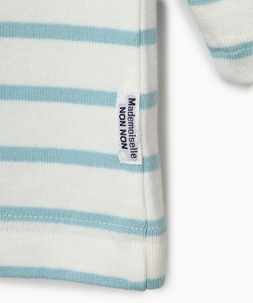Mademoiselle NON NON / マドモアゼルノンノン Tシャツ | 度詰天竺 ボーダーTシャツ[8分袖] | 詳細2
