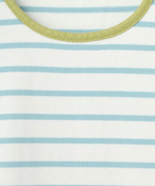Mademoiselle NON NON / マドモアゼルノンノン Tシャツ | 度詰天竺 ボーダーTシャツ[8分袖] | 詳細3