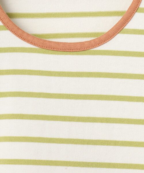 Mademoiselle NON NON / マドモアゼルノンノン Tシャツ | 度詰天竺 ボーダーTシャツ[8分袖] | 詳細6