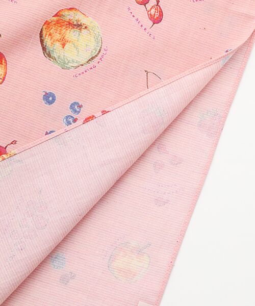 Mademoiselle NON NON / マドモアゼルノンノン ハンカチ | トップボーダー フルーツプリント柄ハンカチ | 詳細4