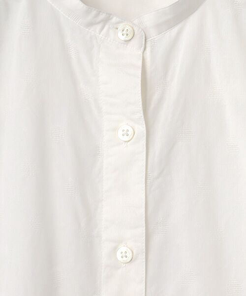 Mademoiselle NON NON / マドモアゼルノンノン シャツ・ブラウス | カラミジャガード フレンチスリーブチュニックブラウス | 詳細1