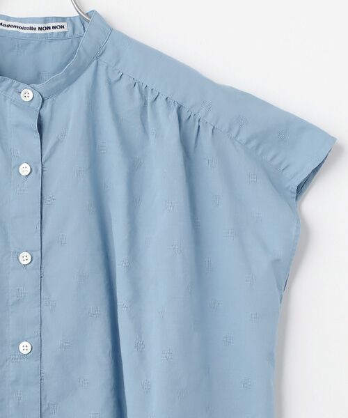 Mademoiselle NON NON / マドモアゼルノンノン シャツ・ブラウス | カラミジャガード フレンチスリーブチュニックブラウス | 詳細4