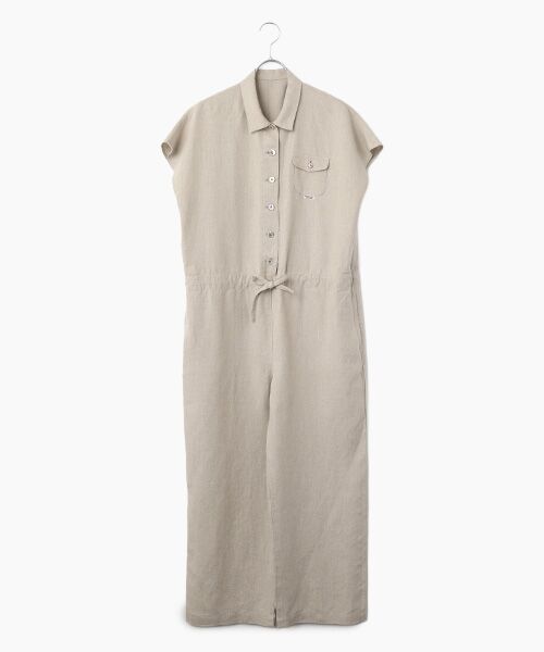 Mademoiselle NON NON / マドモアゼルノンノン サロペット・オールインワン | ノルマンディリネン高密度マットCCオールインワン（キナリ）