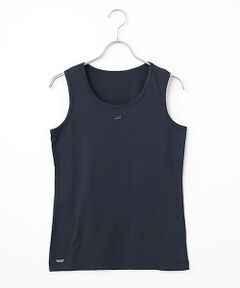 Mademoiselle NON NON / マドモアゼルノンノン Tシャツ | エアーコットン天竺 MN刺繍入りタンクトップ