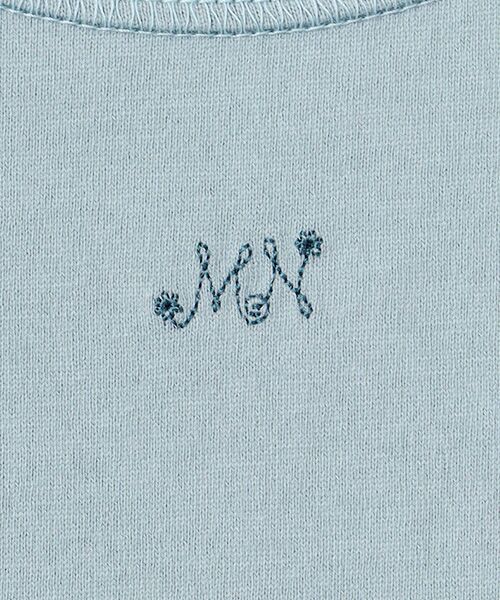 Mademoiselle NON NON / マドモアゼルノンノン Tシャツ | エアーコットン天竺 MN刺繍入りタンクトップ | 詳細8