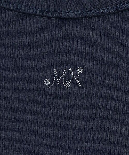 Mademoiselle NON NON / マドモアゼルノンノン Tシャツ | エアーコットン天竺 MN刺繍入りタンクトップ | 詳細10