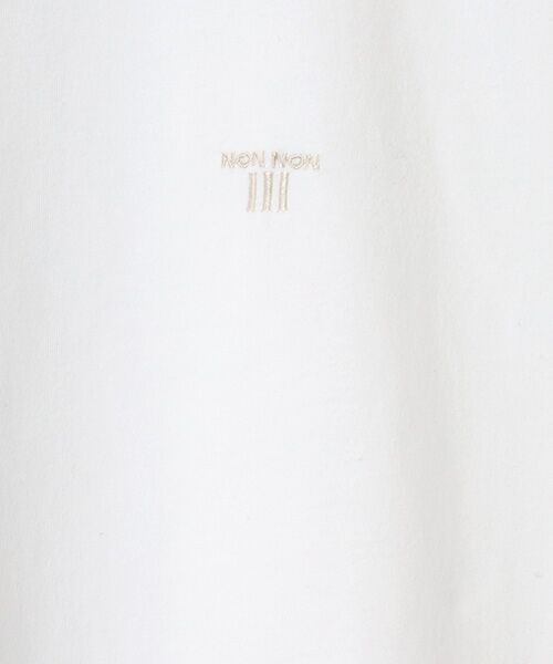 Mademoiselle NON NON / マドモアゼルノンノン Tシャツ | スーピマベア天竺 ボトルネックTシャツ | 詳細2
