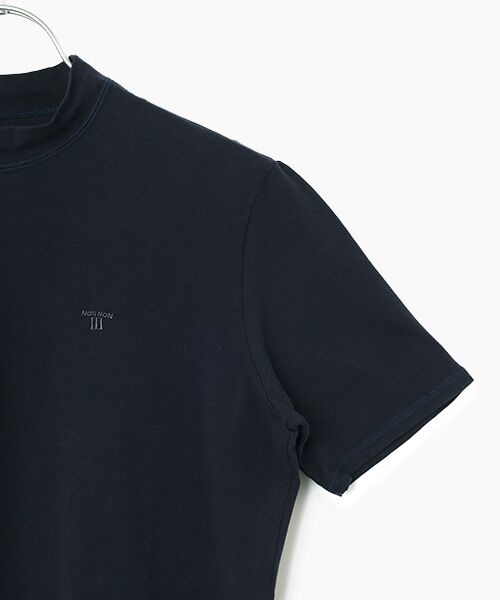 Mademoiselle NON NON / マドモアゼルノンノン Tシャツ | スーピマベア天竺 ボトルネックTシャツ | 詳細4