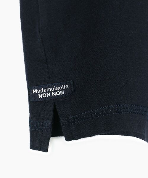 Mademoiselle NON NON / マドモアゼルノンノン Tシャツ | スーピマベア天竺 ボトルネックTシャツ | 詳細6