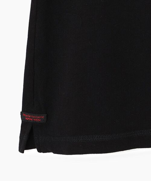 Mademoiselle NON NON / マドモアゼルノンノン Tシャツ | スーピマベア天竺 ボトルネックTシャツ | 詳細7