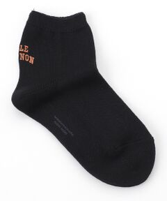 Mademoiselle NON NON / マドモアゼルノンノン ソックス | メンコーマ無地 MLLE NON NON刺繍ソックス