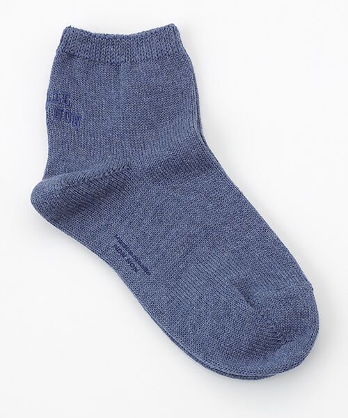 Mademoiselle NON NON / マドモアゼルノンノン ソックス | メンコーマ無地 MLLE NON NON刺繍ソックス（TOPブルー）