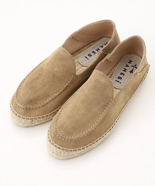 Mademoiselle NON NON / マドモアゼルノンノン ビジネス・ドレスシューズ | <MANEBI>マネビ トラベラーローファー（ベージュ）