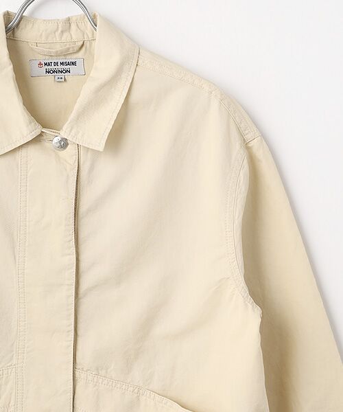 Mademoiselle NON NON / マドモアゼルノンノン ブルゾン | <MAT DE MISAINE>マ ドゥ ミゼーヌ コットンブレンドブルゾン | 詳細2