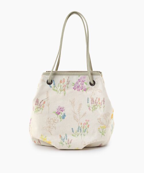 Mademoiselle NON NON / マドモアゼルノンノン ハンドバッグ | スパニッシュブルームプリント バケットバッグ | 詳細1
