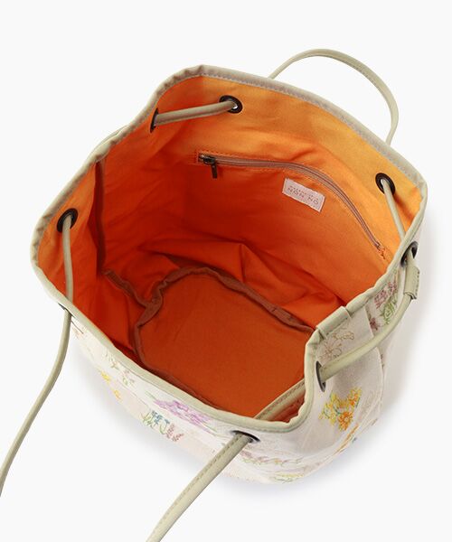 Mademoiselle NON NON / マドモアゼルノンノン ハンドバッグ | スパニッシュブルームプリント バケットバッグ | 詳細5