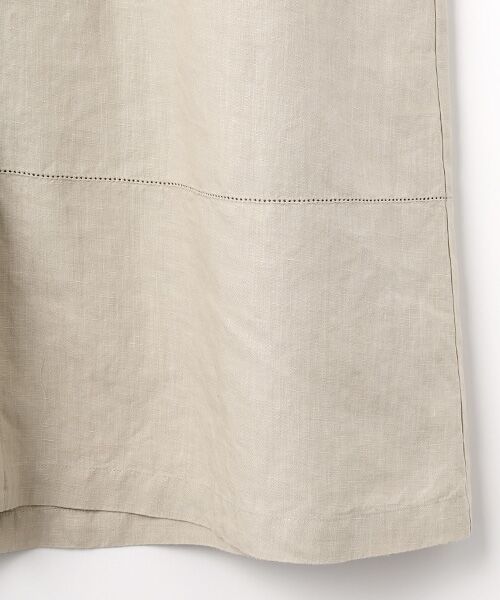 Mademoiselle NON NON / マドモアゼルノンノン ロング・マキシ丈ワンピース | リネンポプリン アイレット入りノーカラーワンピース | 詳細4