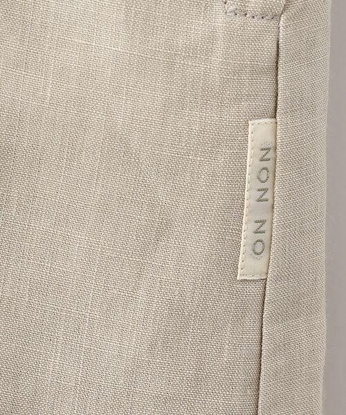 Mademoiselle NON NON / マドモアゼルノンノン ロング・マキシ丈ワンピース | リネンポプリン アイレット入りノーカラーワンピース | 詳細5