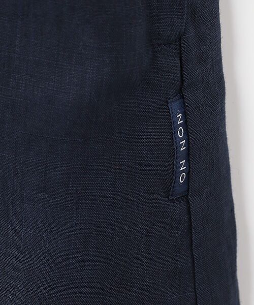 Mademoiselle NON NON / マドモアゼルノンノン ロング・マキシ丈ワンピース | リネンポプリン アイレット入りノーカラーワンピース | 詳細7