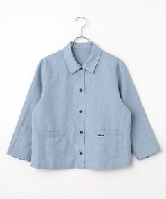 Mademoiselle NON NON / マドモアゼルノンノン その他アウター | リネンポプリン ブラウスジャケット