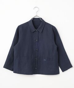 Mademoiselle NON NON / マドモアゼルノンノン その他アウター | リネンポプリン ブラウスジャケット