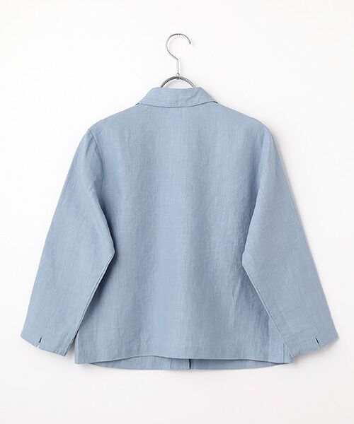 Mademoiselle NON NON / マドモアゼルノンノン その他アウター | リネンポプリン ブラウスジャケット | 詳細2