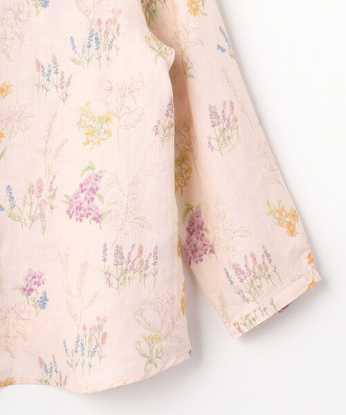 Mademoiselle NON NON / マドモアゼルノンノン シャツ・ブラウス | スパニッシュブルームプリントシャツ[8分袖] | 詳細4