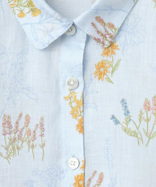 Mademoiselle NON NON / マドモアゼルノンノン シャツ・ブラウス | スパニッシュブルームプリントシャツ[8分袖] | 詳細6