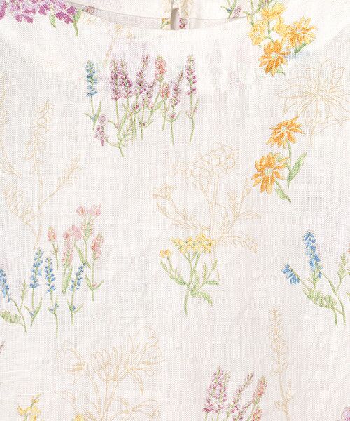 Mademoiselle NON NON / マドモアゼルノンノン シャツ・ブラウス | スパニッシュブルームプリント オーバーブラウス[5分袖] | 詳細1