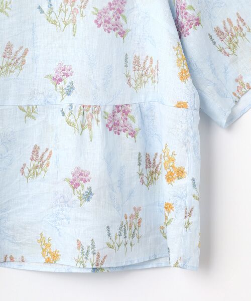 Mademoiselle NON NON / マドモアゼルノンノン シャツ・ブラウス | スパニッシュブルームプリント オーバーブラウス[5分袖] | 詳細5