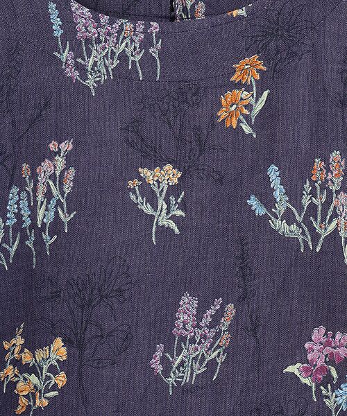 Mademoiselle NON NON / マドモアゼルノンノン シャツ・ブラウス | スパニッシュブルームプリント オーバーブラウス[5分袖] | 詳細8