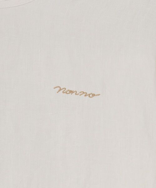 Mademoiselle NON NON / マドモアゼルノンノン シャツ・ブラウス | ノルマンディリネンムジ&ストライプ Tブラウス | 詳細1