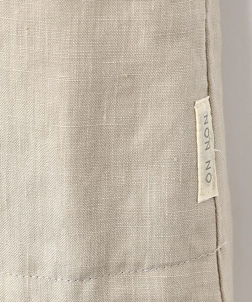 Mademoiselle NON NON / マドモアゼルノンノン ロング・マキシ丈ワンピース | リネンポプリン Vネックジャンパースカート | 詳細1