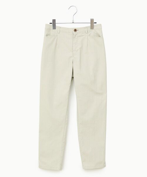 Mademoiselle NON NON / マドモアゼルノンノン その他パンツ | オックスストレッチ テーパードスリムパンツ（グレージュ）