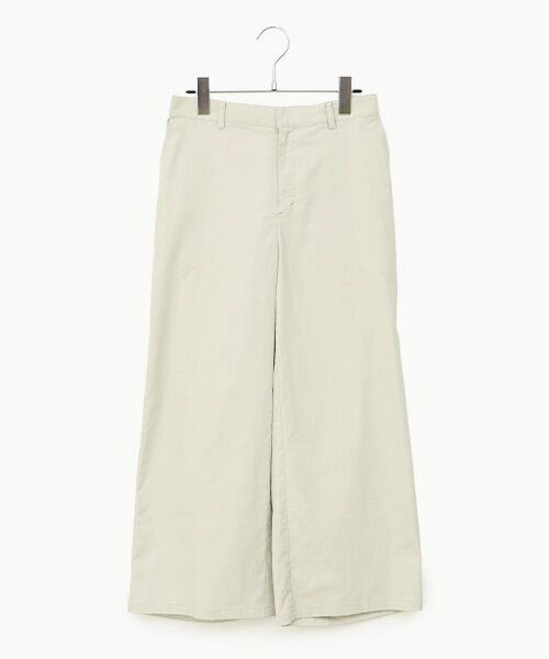 Mademoiselle NON NON / マドモアゼルノンノン スラックス・ドレスパンツ | オックスストレッチ ガウチョパンツ（グレージュ）