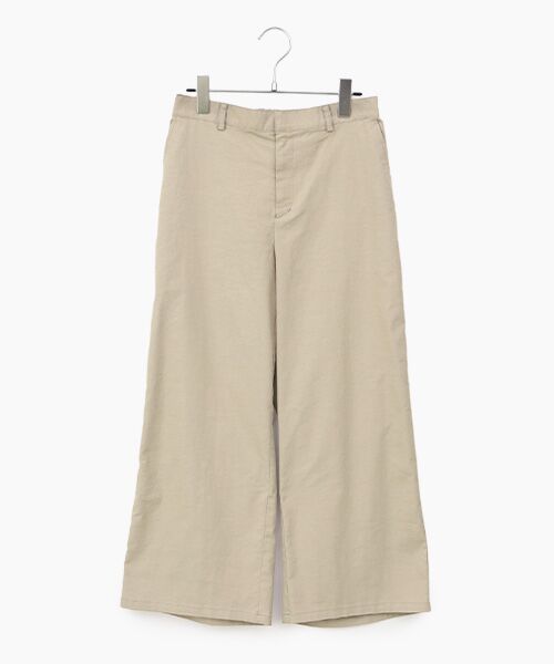 Mademoiselle NON NON / マドモアゼルノンノン スラックス・ドレスパンツ | オックスストレッチ ガウチョパンツ（モカ）