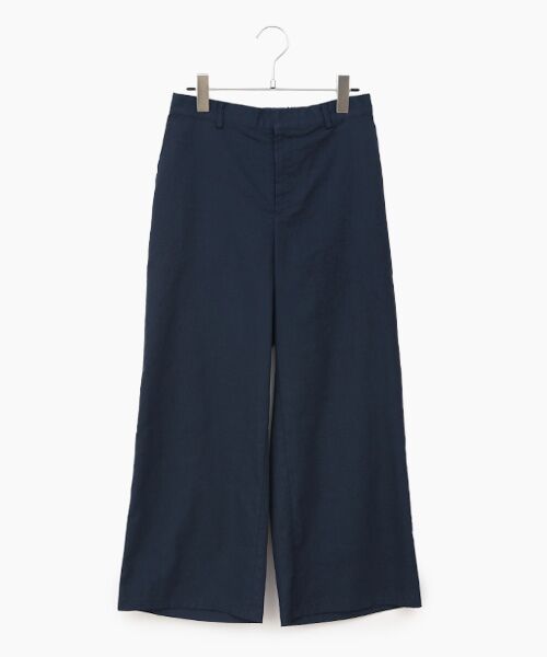 Mademoiselle NON NON / マドモアゼルノンノン スラックス・ドレスパンツ | オックスストレッチ ガウチョパンツ（ネイビー）