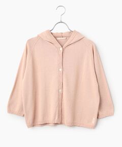 Mademoiselle NON NON / マドモアゼルノンノン パーカー | 綿麻ミックスウオッシャブル ニットフーディー