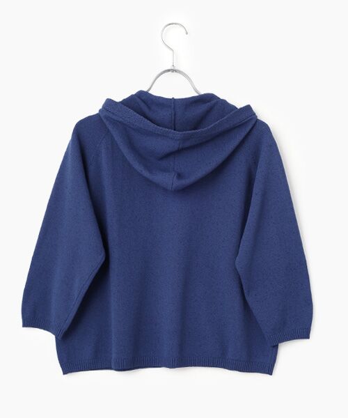 Mademoiselle NON NON / マドモアゼルノンノン パーカー | 綿麻ミックスウオッシャブル ニットフーディー | 詳細3