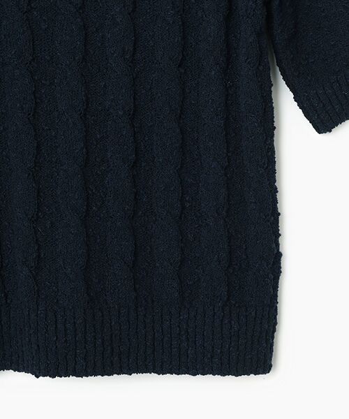 Mademoiselle NON NON / マドモアゼルノンノン ニット・セーター | ケーブルニットポロ | 詳細4