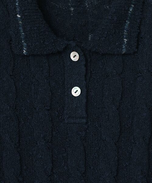 Mademoiselle NON NON / マドモアゼルノンノン ニット・セーター | ケーブルニットポロ | 詳細5