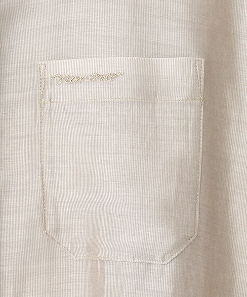 Mademoiselle NON NON / マドモアゼルノンノン シャツ・ブラウス | バンドカラークロップドシアーブラウス | 詳細2