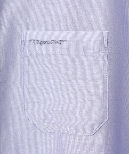 Mademoiselle NON NON / マドモアゼルノンノン シャツ・ブラウス | バンドカラークロップドシアーブラウス | 詳細7