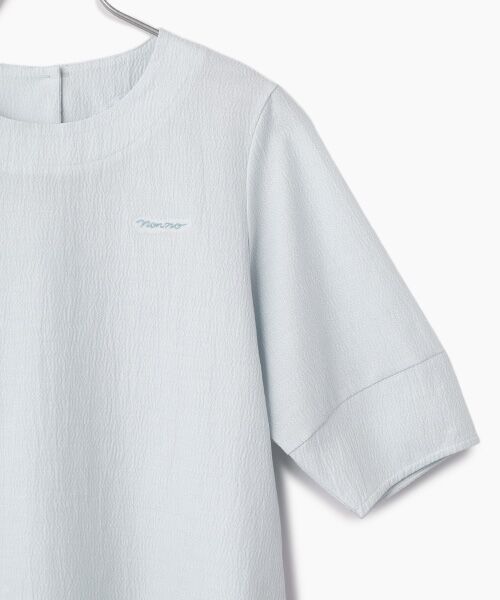 Mademoiselle NON NON / マドモアゼルノンノン シャツ・ブラウス | ソフトワッシャー ふんわりスリーブTブラウス | 詳細4