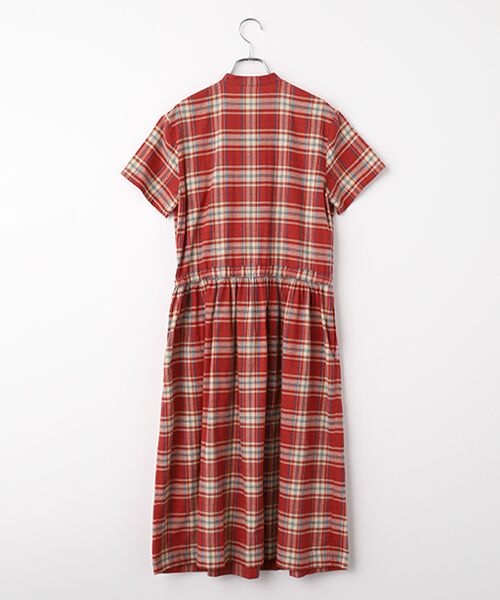 Mademoiselle NON NON / マドモアゼルノンノン ロング・マキシ丈ワンピース | コットンステッチチェックワッシャー プルオーバーワンピース | 詳細1