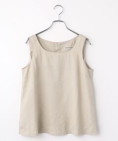 Mademoiselle NON NON / マドモアゼルノンノン シャツ・ブラウス | リネンソフト仕上げ ノースリーブブラウス